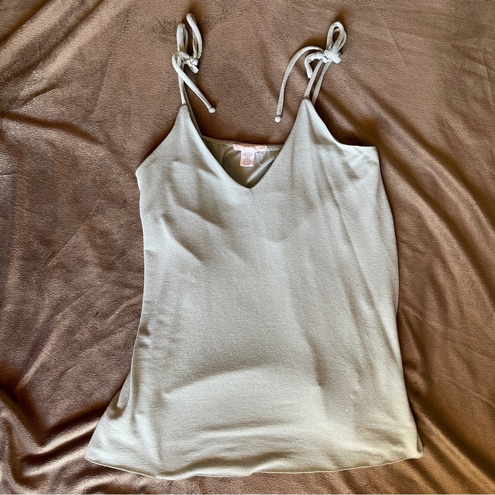 4 for 16$ Full Tilt Flowy Blue Spaghetti Strap Top w/ Sparkles - Picture 2 of 4